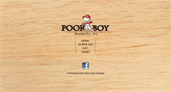 Desktop Screenshot of poorboywoodworks.com